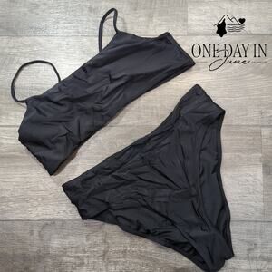 CharmLeaks Adjustable Strap High Cut Bikini Swimsuit Size XL